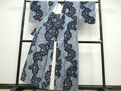 平和屋着物∴夏物 浴衣 有松鳴海絞り 枝菊文 綿 逸品 CABE8951ng