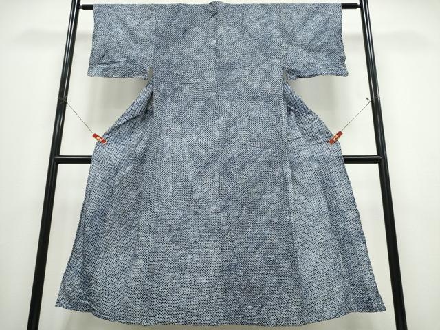 平和屋着物∴夏物　男性　浴衣　有松鳴海絞り　三浦絞り　綿　逸品　CABE8953ng 平和屋着物∴夏物 男性 浴衣 有松鳴海絞り 三浦絞り 綿 逸品 CABE8953ng