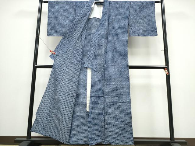 平和屋着物∴夏物 浴衣 有松鳴海絞り 三浦絞り 綿 逸品 CABE8958ng