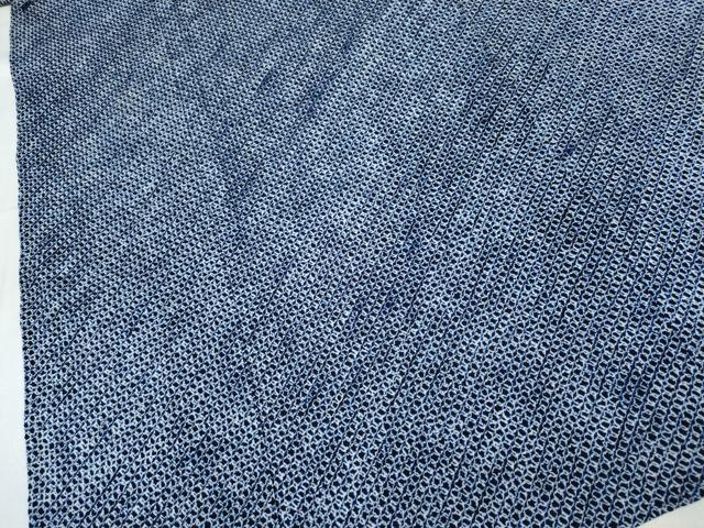 平和屋着物∴夏物 男性 浴衣 有松鳴海絞り 三浦絞り 斜線文 綿 逸品 CABE8968ng
