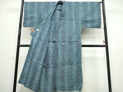 平和屋着物∴夏物 男性 浴衣 吉祥花間道 綿 逸品 CABE8969ng