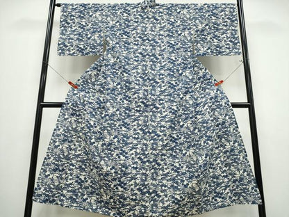 平和屋着物∴夏物 浴衣 綿絽 松竹梅花文 綿 逸品 CABE8972ng