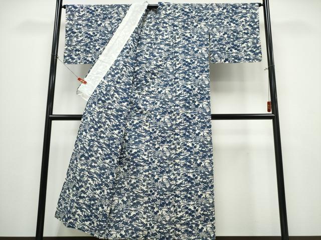 平和屋着物∴夏物 浴衣 綿絽 松竹梅花文 綿 逸品 CABE8972ng