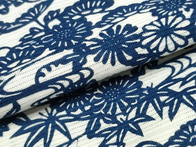 平和屋着物∴夏物 浴衣 綿絽 松竹梅花文 綿 逸品 CABE8972ng