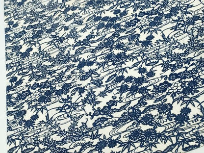 平和屋着物∴夏物 浴衣 綿絽 松竹梅花文 綿 逸品 CABE8972ng