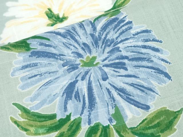 平和屋着物∴夏物 ファッションデザイナー 花井幸子 YUKIKO HANAI 浴衣 舞花文 綿 逸品 未使用 CABE8975ng