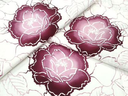 平和屋着物∴夏物 浴衣 舞花文 綿 逸品 CABE8990ng
