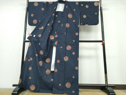 平和屋着物∴夏物 浴衣 絞り 舞花文 綿 逸品 CABE8993ng