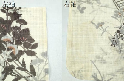 平和屋着物∴夏物 こむさでもーど・COMME CA DU MODE 浴衣 流水花舟文 綿 逸品 CABE9005ng