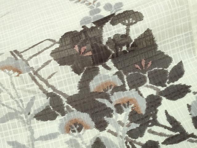 平和屋着物∴夏物 こむさでもーど・COMME CA DU MODE 浴衣 流水花舟文 綿 逸品 CABE9005ng