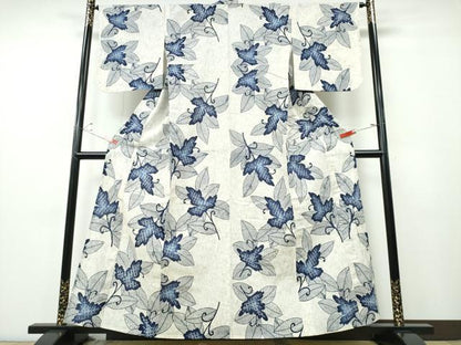 平和屋着物∴夏物 浴衣 唐草文 綿 逸品 CABE9012ng