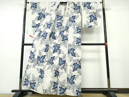 平和屋着物∴夏物 浴衣 唐草文 綿 逸品 CABE9012ng
