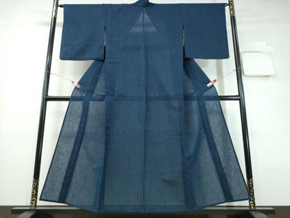 平和屋着物∴夏物 阿波しじら織 浴衣 縞 綿 逸品 CABE9014ng