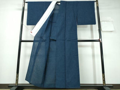 平和屋着物∴夏物 阿波しじら織 浴衣 縞 綿 逸品 CABE9014ng