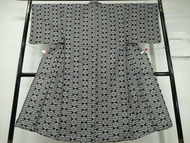 平和屋着物∴夏物 男性 浴衣 源氏車 綿 逸品 CABE9018ng