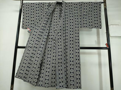 平和屋着物∴夏物 男性 浴衣 源氏車 綿 逸品 CABE9018ng