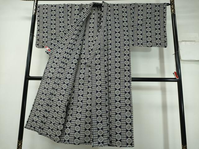 平和屋着物∴夏物 男性 浴衣 源氏車 綿 逸品 CABE9018ng
