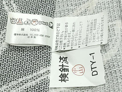 平和屋着物∴夏物 浴衣 コシノジュンコ JUNKO KOSHINO トンボ 蜻蛉 麻の葉文様 綿 CABE9060ng