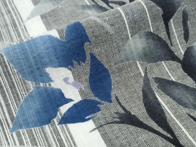 平和屋着物∴夏物 浴衣 草花間道 綿 逸品 CABE9064ng
