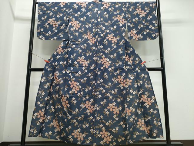 平和屋着物∴夏物 撫松庵 浴衣 舞桜 綿 逸品 CABE9067ng
