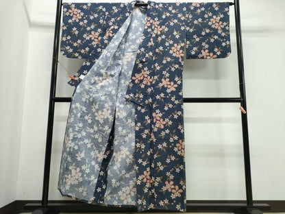 平和屋着物∴夏物 撫松庵 浴衣 舞桜 綿 逸品 CABE9067ng