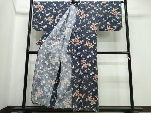 平和屋着物∴夏物 撫松庵 浴衣 舞桜 綿 逸品 CABE9067ng