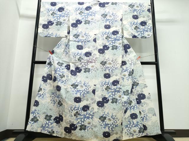 平和屋着物∴夏物 浴衣 菊文 綿 逸品 CABE9068ng
