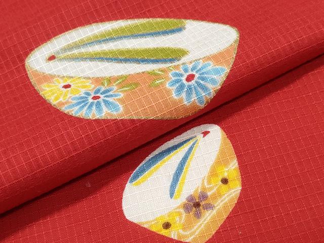 平和屋着物∴夏物 浴衣 綿紅梅 ぽっくり下駄 金彩 綿 逸品 CABE9070ng