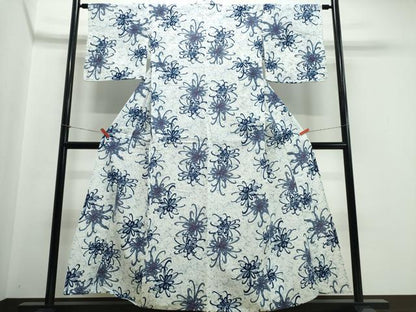 平和屋着物∴夏物 浴衣 乱菊 綿 逸品 CABE9080ng