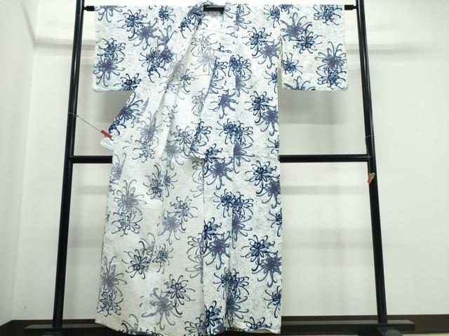 平和屋着物∴夏物 浴衣 乱菊 綿 逸品 CABE9080ng