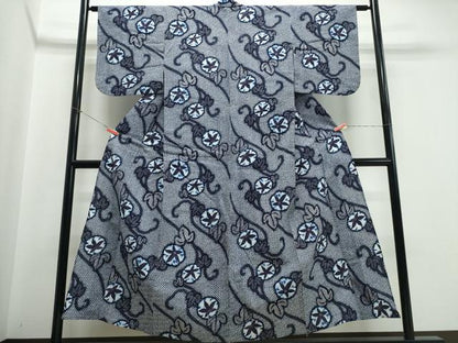 平和屋着物∴夏物 浴衣 朝顔 綿 逸品 CABE9081ng