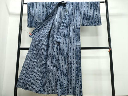 平和屋着物∴夏物 浴衣 吉祥花間道 綿 逸品 CABE9083ng