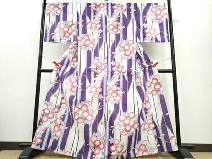 平和屋着物∴夏物　浴衣　朝顔　綿　逸品　CABE9093ng
