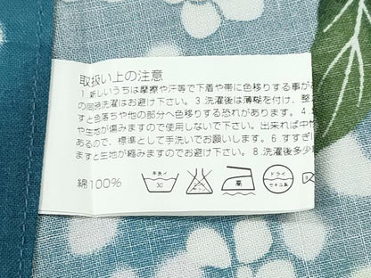 平和屋着物∴夏物　浴衣　小花文　綿　逸品　CABE9100ng