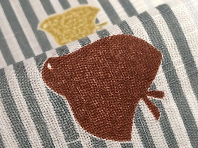 平和屋着物∴夏物　こむさでもーど・COMME CA DU MODE　浴衣　千鳥　竹縞立波文　手縫い　やまと誂製　綿　逸品　CABE9101ng