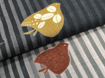 平和屋着物∴夏物　こむさでもーど・COMME CA DU MODE　浴衣　千鳥　竹縞立波文　手縫い　やまと誂製　綿　逸品　CABE9101ng