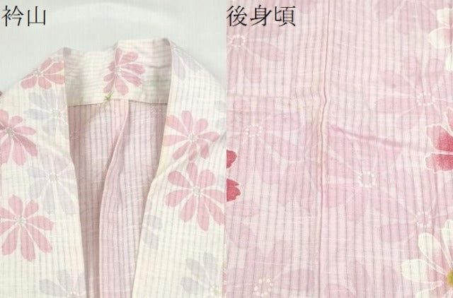 平和屋着物∴夏物　浴衣　舞花文　綿　逸品　CABE9117ng