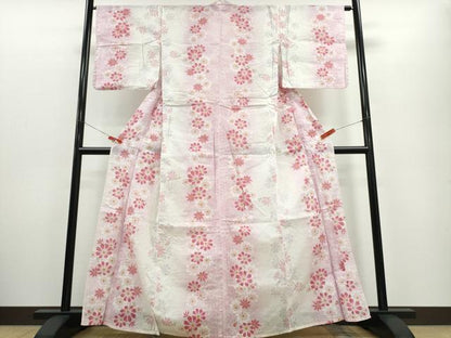 平和屋着物∴夏物　浴衣　舞花文　綿　逸品　CABE9117ng