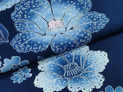 平和屋着物∴夏物　浴衣　椿　日本製　綿　逸品　CABE9135ng