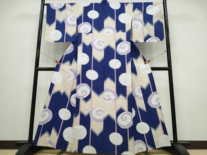 平和屋着物∴夏物　撫松庵　浴衣　番傘　綿　逸品　CABE9136ng