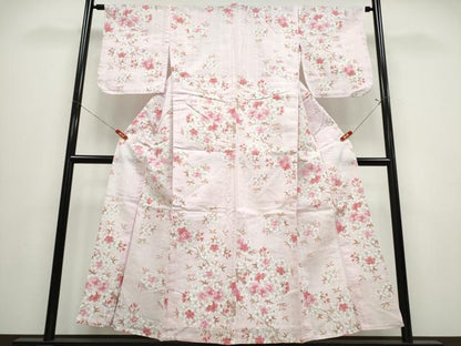 平和屋着物∴夏物　浴衣　花古今　枝桜　綿　逸品　CABE9145ng