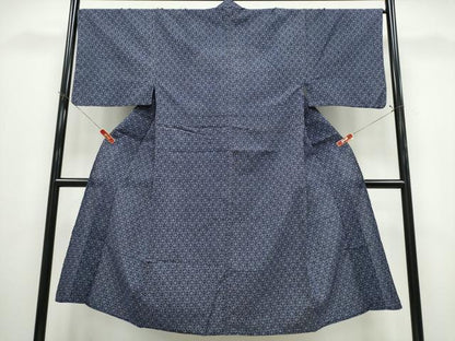 平和屋着物∴夏物　男性　浴衣　吉祥花丸文　綿　逸品　CABE9149ng