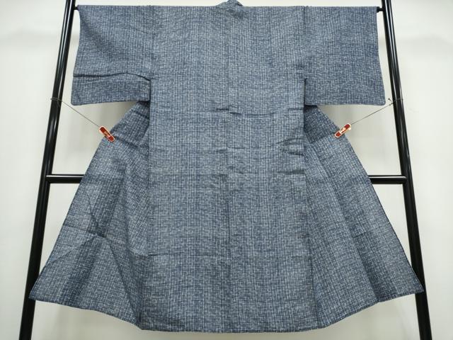 平和屋着物∴夏物　男性　浴衣　格子柄　綿　逸品　CABE9150ng