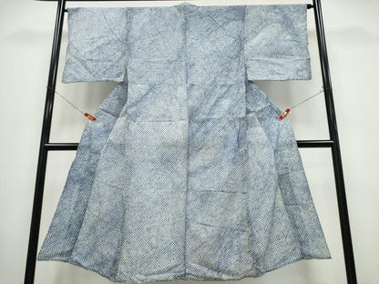 平和屋着物∴夏物　男性　浴衣　有松鳴海絞り　三浦絞り　綿　逸品　CABE9166ng