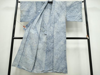 平和屋着物∴夏物　男性　浴衣　有松鳴海絞り　三浦絞り　綿　逸品　CABE9166ng