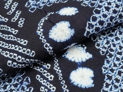 平和屋着物∴夏物　浴衣　有松鳴海絞り　鈴蘭　綿　逸品　CABE9171ng