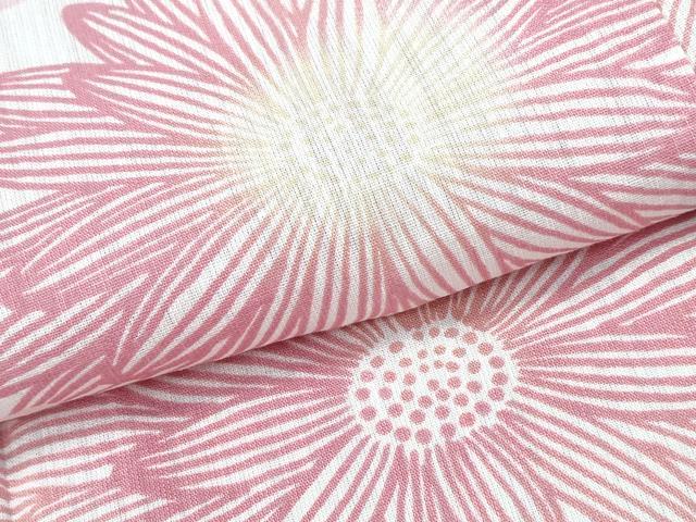 平和屋着物∴夏物　浴衣・小紋兼用　菊文　綿麻　逸品　CABE9188ng
