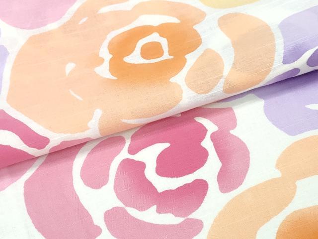 平和屋着物∴夏物　浴衣　tsumori chisato　薔薇　日本製　綿　逸品　CABE9190ng