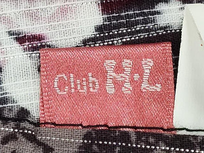 平和屋着物∴夏物　H・L（アッシュエル）　HENRI-LUC CHAPUIS　浴衣　薔薇　間道　ラメ糸　綿　逸品　CABE9195ng