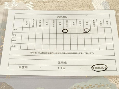 平和屋着物◎六通柄袋帯　洛外春秋抄　金糸　正絹　逸品　CABE9467dy